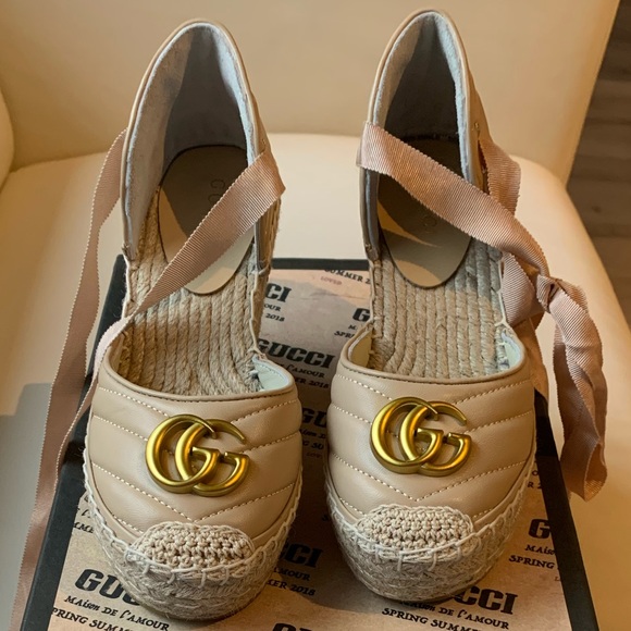 gucci palmyra wedges